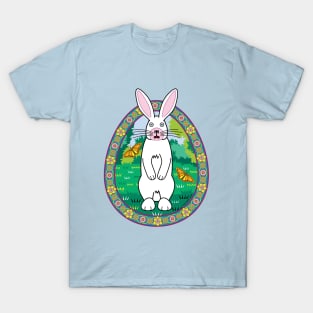 Nimble Alert White Rabbit T-Shirt